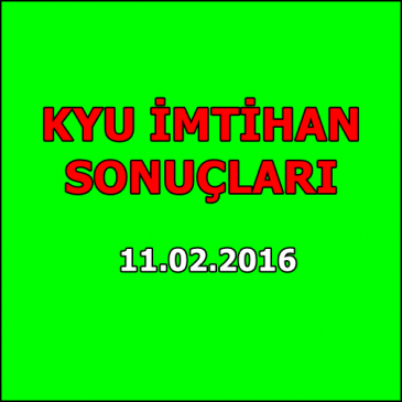 Kyu İmtihan Sonuçları – 11 Şubat 2016