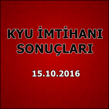 Kyu İmtihan Sonuçları – 15 Ekim 2016